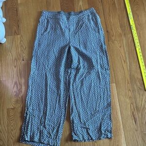 Old Navy Black and White Wide Leg Pants